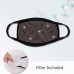 Full Sheet Clear AB Rhinestone Cotton Mask with Filter Fast Shipping